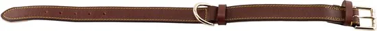Brute Strength - Luxe leren halsband hond - Bruin - XXL - (66 - 73) x 3,5 cm thumbnail 7