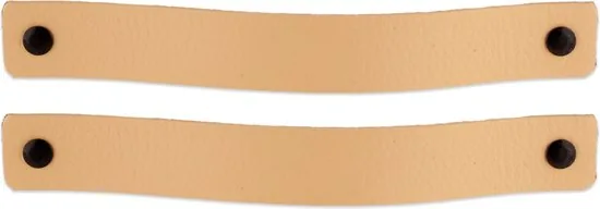 Leren handgrepen - Naturel - 12 stuks - 20,0 x 2,5 cm - incl. 3 kleuren schroeven - Handgrepen leer - Leren meubelgreep thumbnail 8