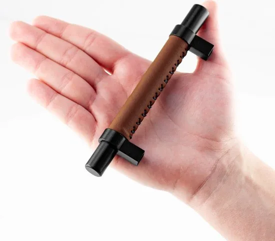 Brute Strength - Leren handgrepen - 96 mm hartafstand - 8 stuks thumbnail 7