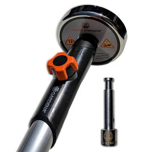 Magneetvissen prikstok adapter (M12) voor vismagneet koppeling met Gardena telescoopsteel - Afbeelding 1