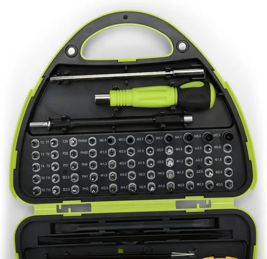 Brute Strength - 67 delige Precisie Schroevendraaierset Magnetisch - Gereedschapset - Schroevendraaiers - Bitset met Torx - Universeel thumbnail 3