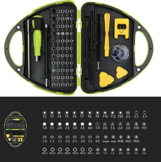 Brute Strength - 67 delige Precisie Schroevendraaierset Magnetisch - Gereedschapset - Schroevendraaiers - Bitset met Torx - Universeel thumbnail 5