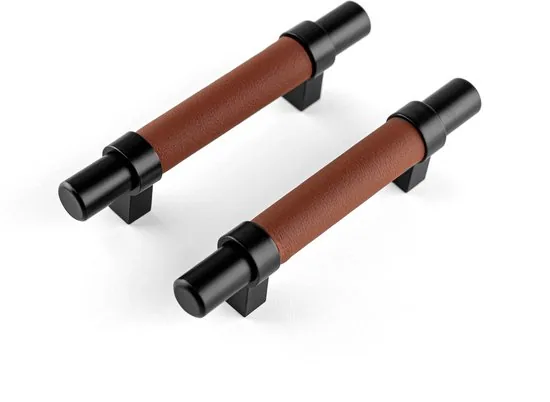 Brute Strength - Leren handgrepen - 76 mm hartafstand - 12 stuks thumbnail 1