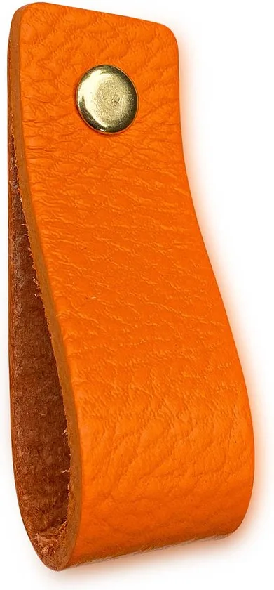 Leren handgrepen - Oranje - 2 stuks - 16,5 x 2,5 cm - incl. 3 kleuren schroeven - Handgrepen leer - Leren meubelgreep thumbnail 7