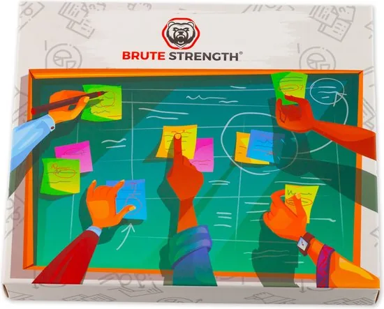 Whiteboard  Scrum Magneten met stift - 50 stuks - Mix - 5 kleuren kader - 7,5 x 7,5cm - Post it notes voor Magneetbord en Koelkast thumbnail 7