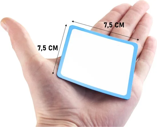 Whiteboard  Scrum Magneten met stift - 50 stuks - Mix - 5 kleuren kader - 7,5 x 7,5cm - Post it notes voor Magneetbord en Koelkast thumbnail 8