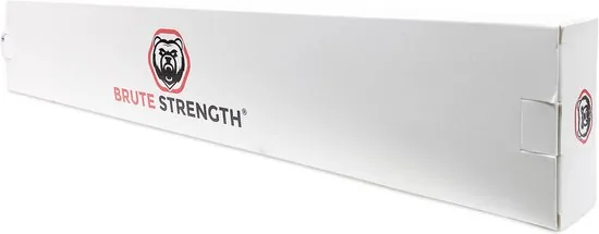 Brute Strength - Steigerbuis Kapstok - Wandkapstok - Kapstokhaak - Handdoekhaak - incl. 12 leren bandjes met S-haken - 105 cm - zwart thumbnail 2