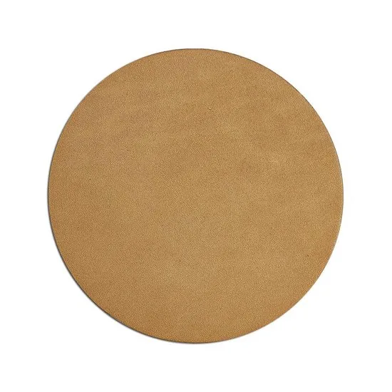 Brute Strength - Onderzetters voor glazen - Leer - Naturel - Rond - 10 stuks - Leren onderzetters thumbnail 3