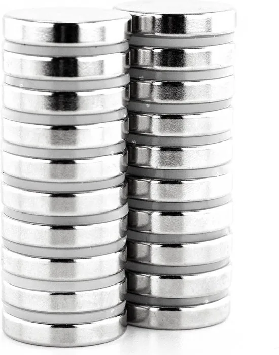 Brute Strength - Super sterke magneten - Rond - 25 x 5 mm - 20 Stuks - Let op: Extra sterk - Neodymium magneet sterk thumbnail 3