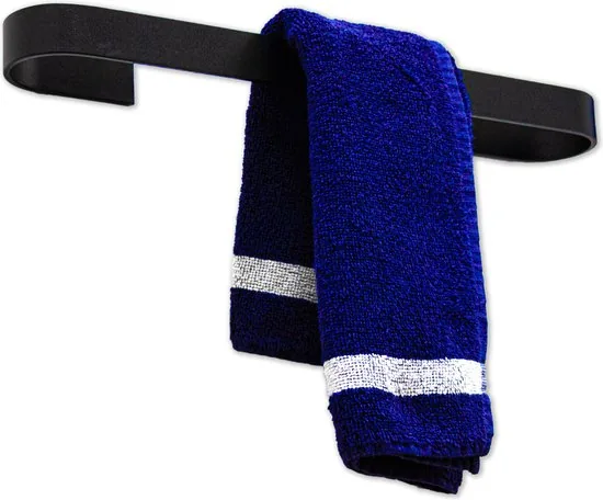 Handdoekhouder - 40 cm - Zelfklevend handdoekrek - Handdoekrek zwart - Handdoekrek badkamer - Handdoekstang -Gastendoekhouder - Handdoekhouders thumbnail 3