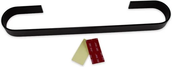 Handdoekhouder - 40 cm - Zelfklevend handdoekrek - Handdoekrek zwart - Handdoekrek badkamer - Handdoekstang -Gastendoekhouder - Handdoekhouders thumbnail 4