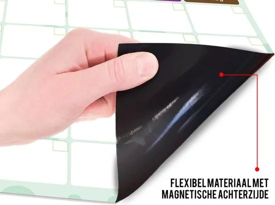 Brute Strength - Magnetisch Weekplanner whiteboard (8) - 53 x 34 cm - Planbord - Familieplanner - Gezinsplanner - To Do Planner thumbnail 6