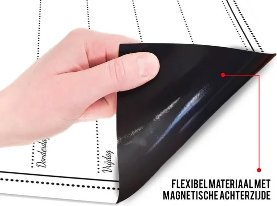 Brute Strength - Magnetisch Weekplanner whiteboard (15) - 53 x 34 cm - Planbord - Familieplanner - Gezinsplanner - To Do Planner thumbnail 7