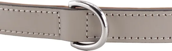 Brute Strength - Luxe leren halsband hond - Licht grijs - M - (36 - 43 cm) x 2,5cm thumbnail 3