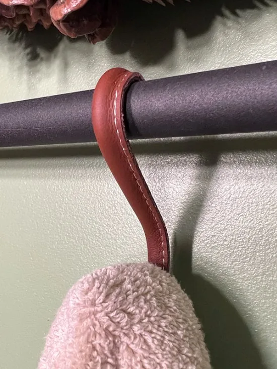 Brute Strength - Leren S-haken - Cognac - 12 stuks - Kledinghaak - Leer thumbnail 8