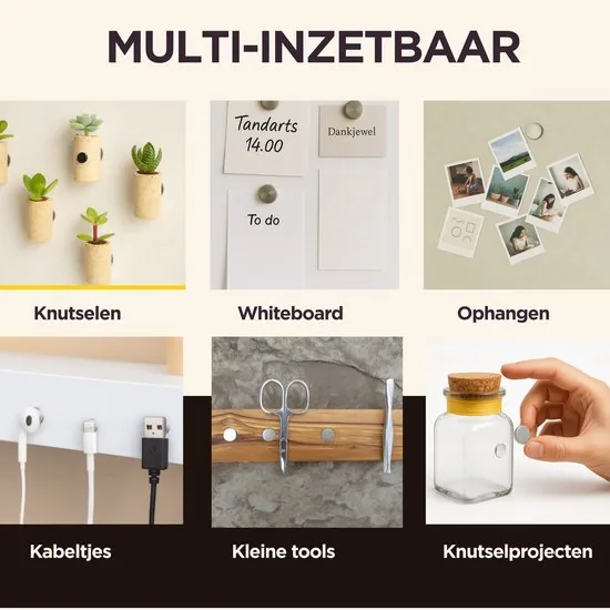 Brute Strength - Super sterke magneten - Rond - 8 x 2 mm - 20 Stuks - Zwarte magneten - Neodymium magneet sterk thumbnail 6