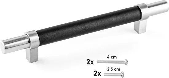 Brute Strength - Leren handgrepen - 128 mm hartafstand - 8 stuks thumbnail 5