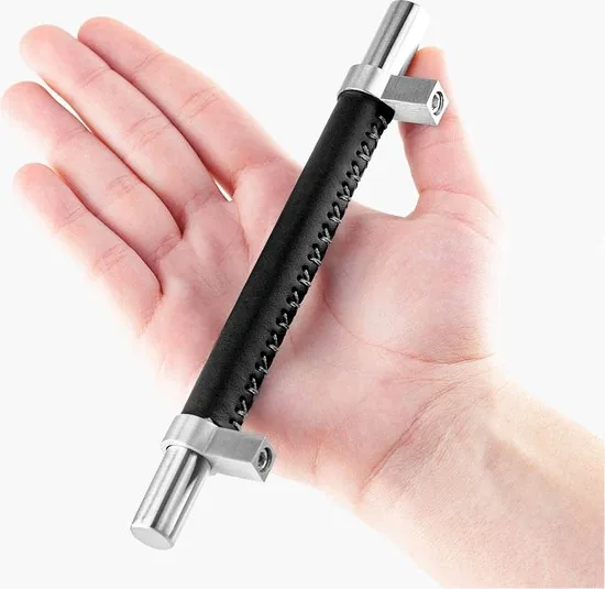 Brute Strength - Leren handgrepen - 128 mm hartafstand - 8 stuks thumbnail 7