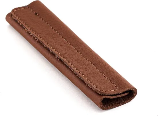 Brute Strength - Leren Handvat Beschermer - 4 stuks - Cognac - Leer - Bagage organizer - Reis tas accessoire - Afbeelding 1