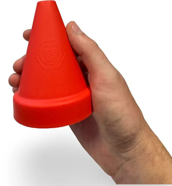 Mini Pionnen set - 11,3 cm - 20 stuks - Stevig en hard kunststof - Rood/Oranje - Hondentraining - Kinderen Spel & Onderwijs thumbnail 2