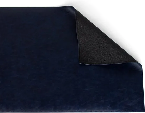 Brute Strength - Luxe Bureau Onderlegger Kunstleer - Donkerblauw - Bureau Organizer - 80x40 cm - Thuiswerken - Bureaumat thumbnail 4