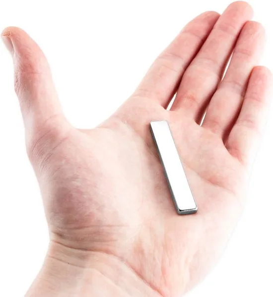 Brute Strength - Super sterke zelfklevende 3M magneetstrip - Vierkant - 60 x 10 x 4 mm - 10 Stuks - Messenmagneet - Blokmagneet thumbnail 2