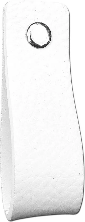 Leren handgrepen - Wit - 12 stuks - 16,5 x 2,5 cm - incl. 3 kleuren schroeven thumbnail 9
