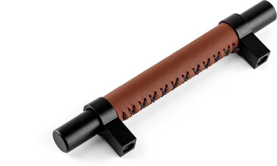 Brute Strength - Leren handgrepen - 96 mm hartafstand - 12 stuks thumbnail 6