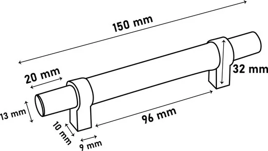 Brute Strength - Leren handgrepen - 96 mm hartafstand - 12 stuks thumbnail 9