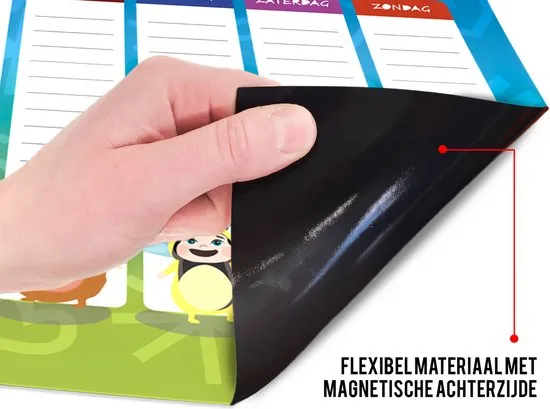 Brute Strength - Magnetisch Weekplanner whiteboard (9) - A3 - Planbord - Dagplanner kind - To Do Planner kinderen thumbnail 4
