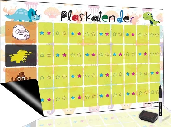 Brute Strength - Magnetisch Beloningssysteem (36) - A3 - Beloningskalender - Planborden - Weekplanner kind - Zindelijkheidstraining thumbnail 2