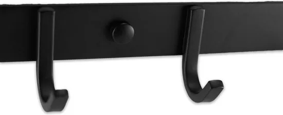 Brute Strength - RVS Kapstok 7 - haaks - 54 cm - Mat Zwart - Wandkapstok - Hangende Design Muurkapstok thumbnail 3