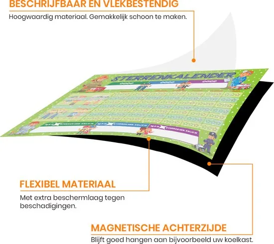 Brute Strength - Magnetisch Beloningssysteem (69) - A3 - Beloningskalender - Planborden - Weekplanner kind - Zindelijkheidstraining thumbnail 4