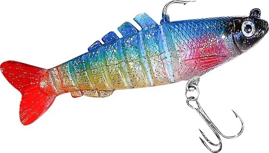 Brute Strength - Kunst Aas Set - Roofvissen Pluggen Met Haak Set Voor Snoek Baars Roofvis kunstaas - 9 cm - 10 Stuks - Shads thumbnail 4