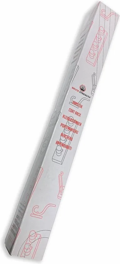 Brute Strength - RVS Kapstok 16 haaks - 109 cm - Mat Zwart - Wandkapstok - Hangende Design Muurkapstok - Handdoekrek thumbnail 2