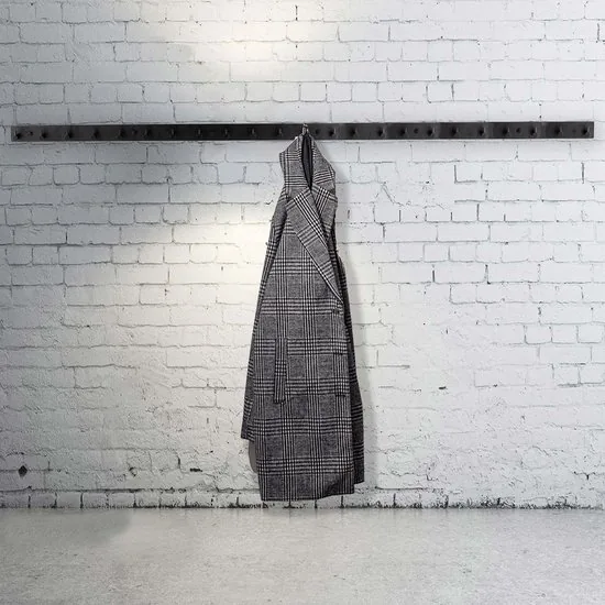 Brute Strength - RVS Lange Kapstok 23 - haaks - 158 cm - Mat Zwart - Wandkapstok - Hangende Design Muurkapstok thumbnail 3