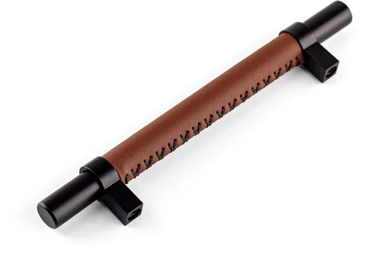 Brute Strength - Leren handgrepen - 128 mm hartafstand - 8 stuks thumbnail 4