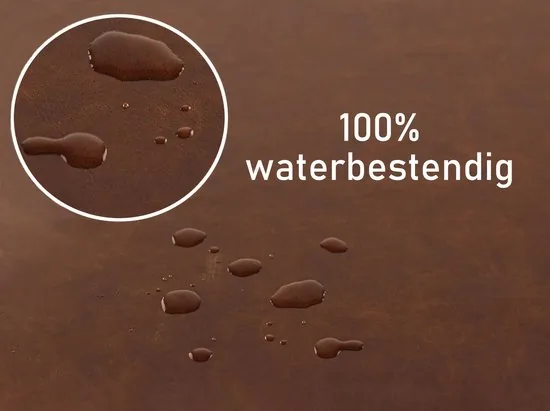 Brute Strength - PU Leren Placemats - Set van 6 stuks - Cognac - 43 x 30 cm - Onderleggers - Kunstleer Bordenmat thumbnail 12