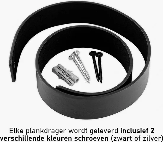 Leren plankdragers - Zwart - 6 stuks - PU lederen planken dragers - Kunstleer plank dragers - Wandplank industrieel - Legplankdrager thumbnail 8