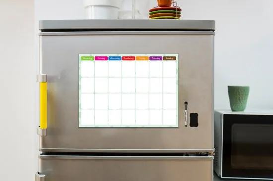 Brute Strength - Magnetisch Weekplanner whiteboard (8) - A4+ (33 x 21 cm) - Planbord - Familieplanner - Gezinsplanner - To Do thumbnail 5