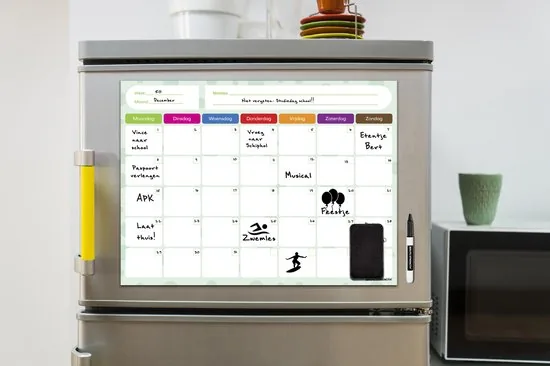 Brute Strength - Magnetisch Weekplanner whiteboard (8) - A3 - Planbord - Familieplanner - Gezinsplanner - To Do Planner thumbnail 2
