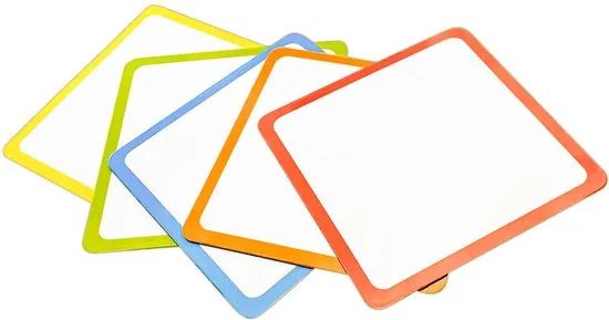 Whiteboard  Scrum Magneten met stift - 25 stuks - Mix - 5 kleuren kader - 7,5 x 7,5cm - Post it notes voor Magneetbord en Koelkast thumbnail 5