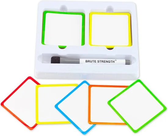 Whiteboard  Scrum Magneten met stift - 25 stuks - Mix - 5 kleuren kader - 7,5 x 7,5cm - Post it notes voor Magneetbord en Koelkast thumbnail 7