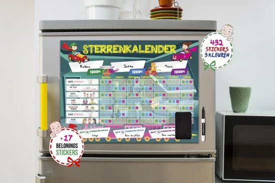 Brute Strength - Magnetisch Beloningssysteem (68) - A3 - Beloningskalender - Planborden - Weekplanner kind - Zindelijkheidstraining thumbnail 3