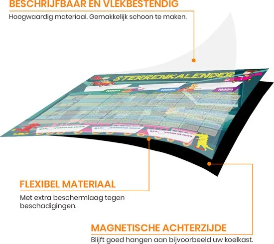 Brute Strength - Magnetisch Beloningssysteem (68) - A3 - Beloningskalender - Planborden - Weekplanner kind - Zindelijkheidstraining thumbnail 4