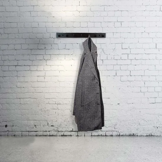 Brute Strength - RVS Kapstok - 7 haken - 46 cm - Mat Zwart - Wandkapstok - Hangende Design Muurkapstok thumbnail 6