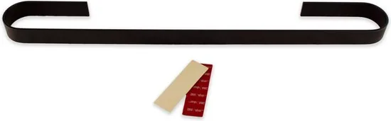Handdoekhouder - 60 cm - Zelfklevend handdoekrek - Handdoekrek zwart - Handdoekrek badkamer - Handdoekstang -Gastendoekhouder - Handdoekhouders thumbnail 3