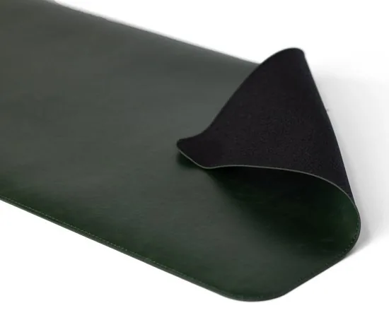 Brute Strength - Luxe Bureau Onderlegger Kunstleer - Groen - ronde hoeken - Bureau Organizer - 80x40 cm - Bureaumat thumbnail 2