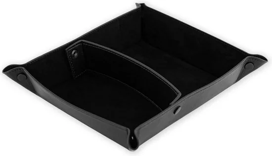 Brute Strength - Leren Opbergmandje 25 x 22 cm - Zwart - Bakjes Opbergen - Schaaltje - Opberg mandjes thumbnail 1