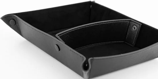 Brute Strength - Leren Opbergmandje 25 x 22 cm - Zwart - Bakjes Opbergen - Schaaltje - Opberg mandjes thumbnail 4
